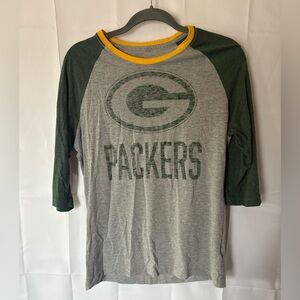 Nike Women’s Green Bay Packer Football 3/4 Sleeve Shirt - Size XL